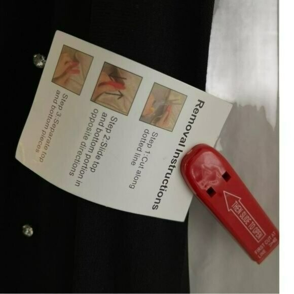 Mac Duggal $598 Black Long Sleeve Rhinestone Formal Jersey Maxi Gown Long Dress - Picture 7 of 11